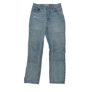 Everlane The 90's Cropped Distressed Button Fly Cheeky Jean Size 25 Women’s